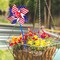 Memorial Day Decorations 4th of July Decorations for Home Outdoor Patriotic Pinwheels,Fourth of July Decorations Patriotic Independence Day Party Supplies Favors,Wind Spinner for Garden 16 PCS
